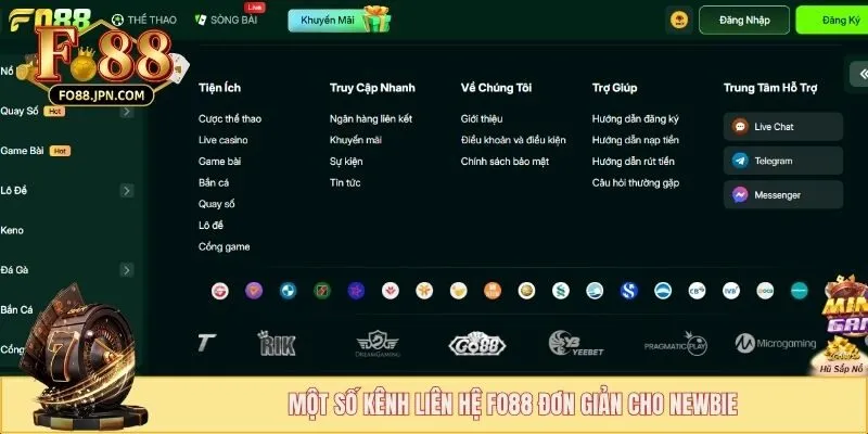 Một số kênh liên hệ FO88 đơn giản cho newbie